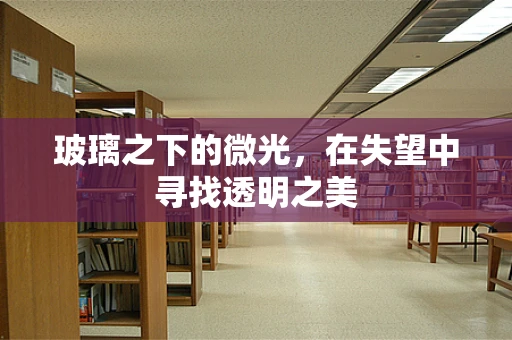 玻璃之下的微光，在失望中寻找透明之美