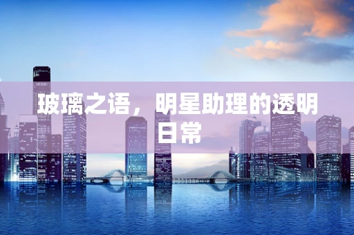 玻璃之语，明星助理的透明日常