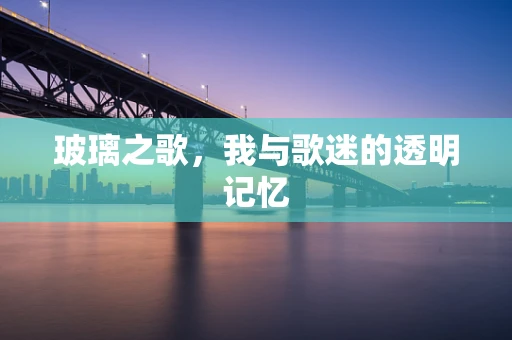 玻璃之歌，我与歌迷的透明记忆