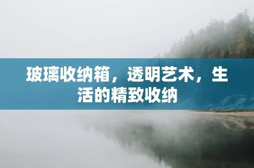 玻璃收纳箱，透明艺术，生活的精致收纳