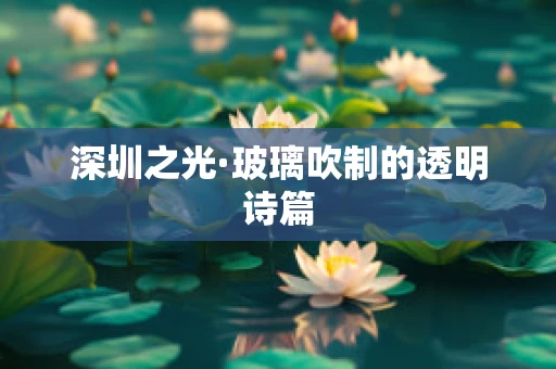 深圳之光·玻璃吹制的透明诗篇