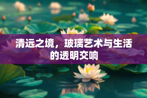 清远之境，玻璃艺术与生活的透明交响