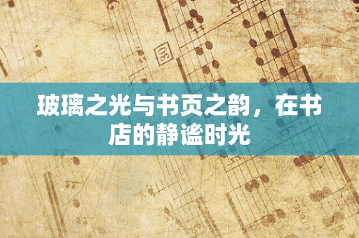 玻璃之光与书页之韵，在书店的静谧时光