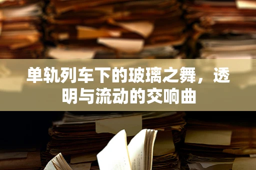 单轨列车下的玻璃之舞，透明与流动的交响曲