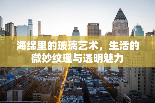 海绵里的玻璃艺术，生活的微妙纹理与透明魅力