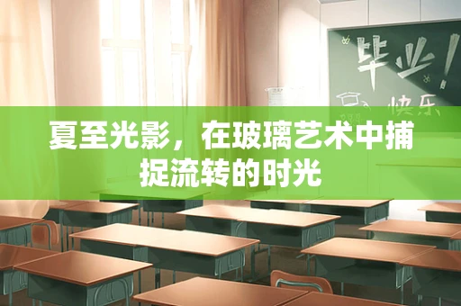 夏至光影，在玻璃艺术中捕捉流转的时光