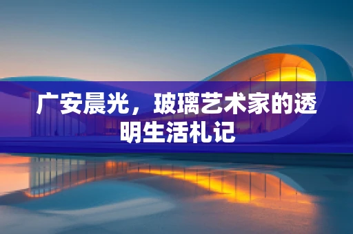 广安晨光，玻璃艺术家的透明生活札记
