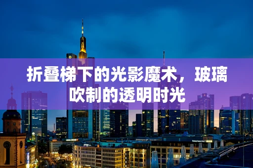 折叠梯下的光影魔术，玻璃吹制的透明时光