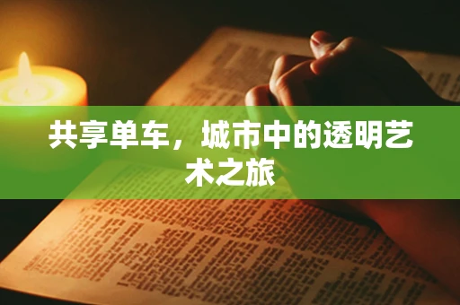 共享单车，城市中的透明艺术之旅