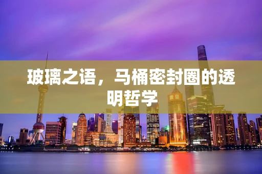 玻璃之语，马桶密封圈的透明哲学