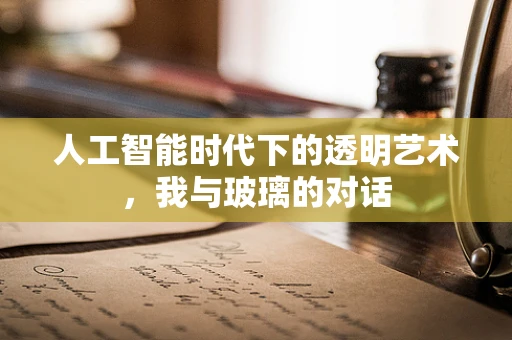人工智能时代下的透明艺术，我与玻璃的对话