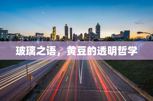 玻璃之语，黄豆的透明哲学