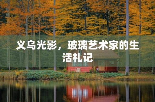 义乌光影，玻璃艺术家的生活札记