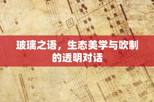 玻璃之语，生态美学与吹制的透明对话