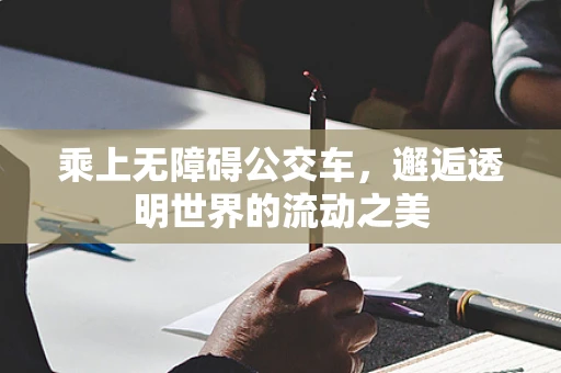 乘上无障碍公交车，邂逅透明世界的流动之美