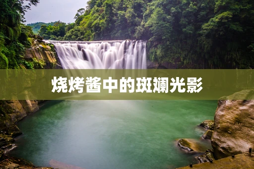 烧烤酱中的斑斓光影