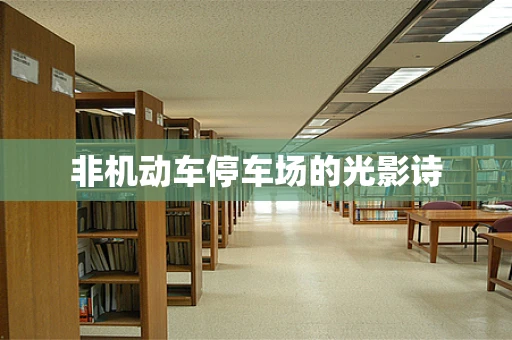 非机动车停车场的光影诗
