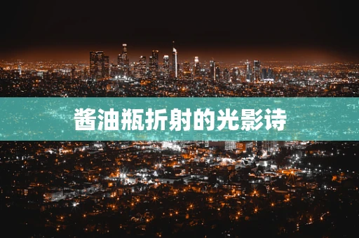 酱油瓶折射的光影诗