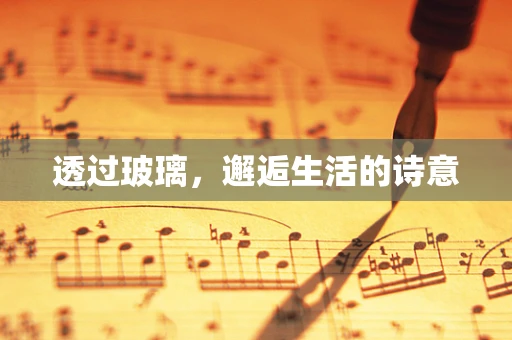 透过玻璃，邂逅生活的诗意