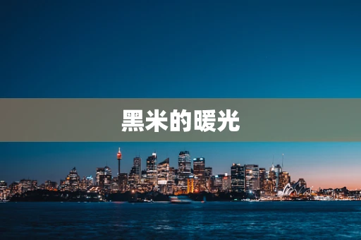 黑米的暖光