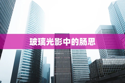 玻璃光影中的肠思