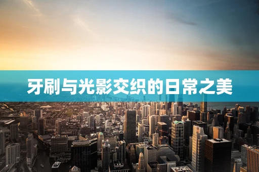 牙刷与光影交织的日常之美
