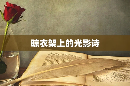晾衣架上的光影诗