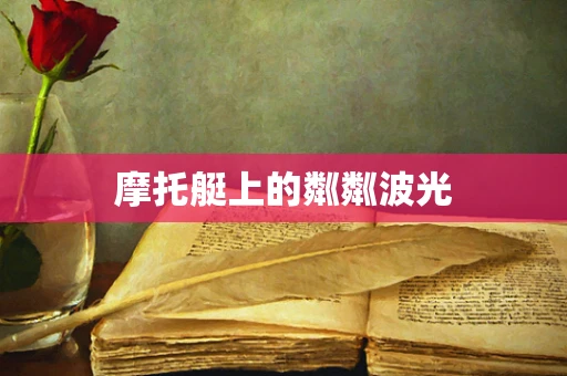 摩托艇上的粼粼波光