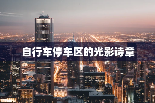 自行车停车区的光影诗章