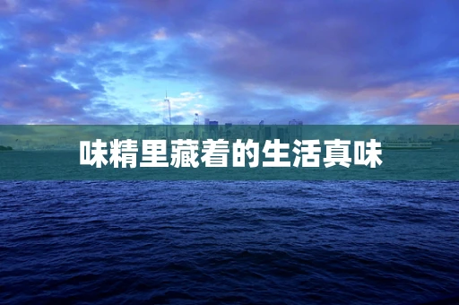 味精里藏着的生活真味