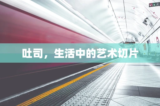 吐司，生活中的艺术切片