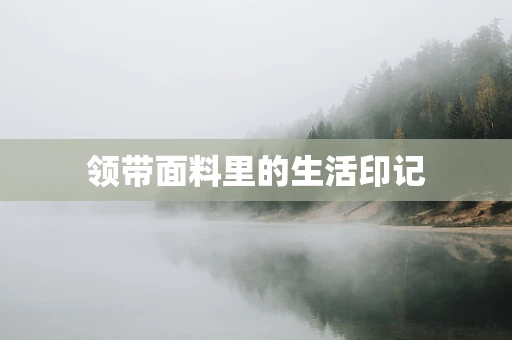 领带面料里的生活印记