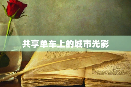 共享单车上的城市光影