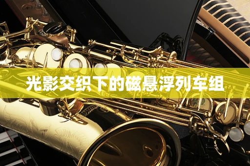 光影交织下的磁悬浮列车组