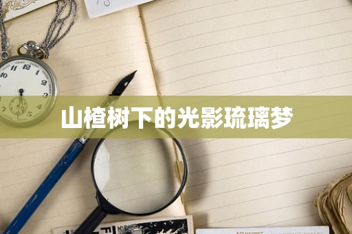 山楂树下的光影琉璃梦
