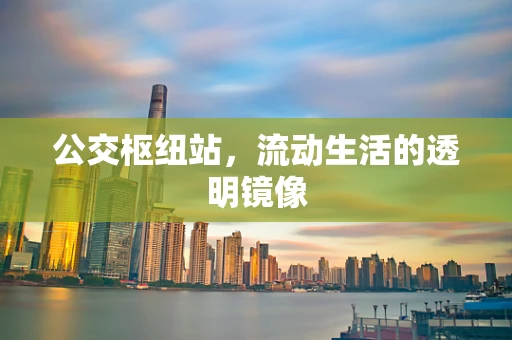 公交枢纽站，流动生活的透明镜像