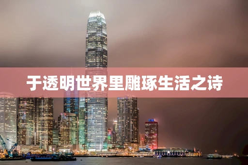 于透明世界里雕琢生活之诗