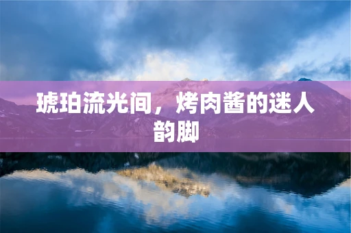 琥珀流光间，烤肉酱的迷人韵脚