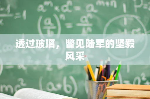透过玻璃，瞥见陆军的坚毅风采