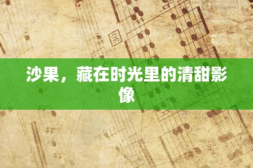 沙果，藏在时光里的清甜影像