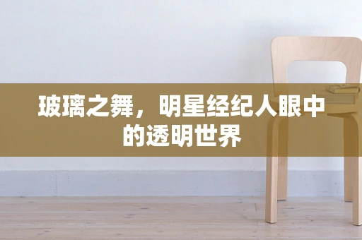玻璃之舞，明星经纪人眼中的透明世界