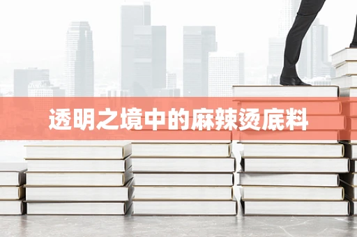 透明之境中的麻辣烫底料