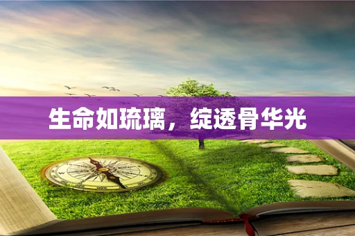 生命如琉璃，绽透骨华光