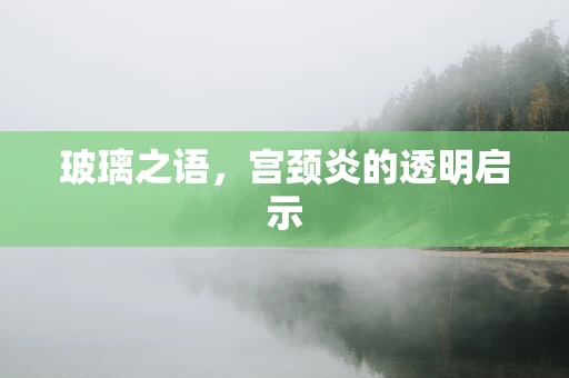 玻璃之语，宫颈炎的透明启示