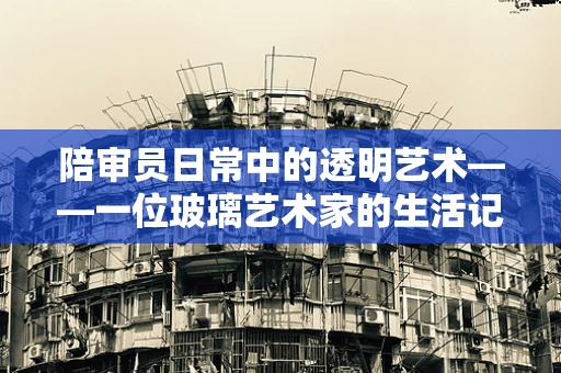 陪审员日常中的透明艺术——一位玻璃艺术家的生活记录