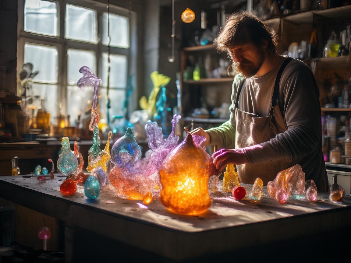 玻璃之韵，骑行生活，一位玻璃艺术家的日常探索